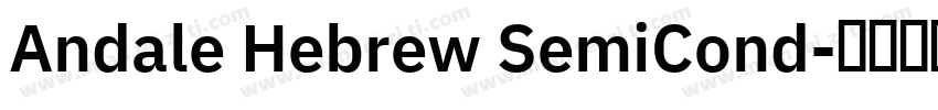Andale Hebrew SemiCond字体转换